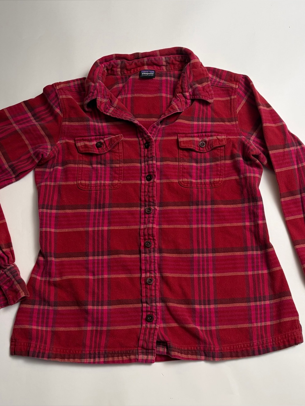 Patagonia Red Plaid Flannel Shirt